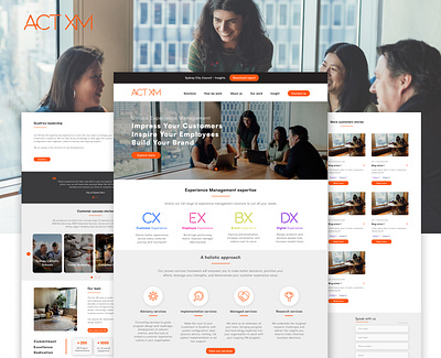 ACT XM | Website Design | Insil branding graphic design ui