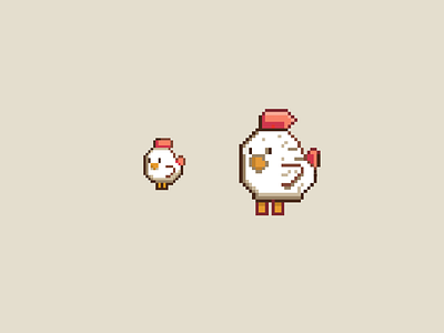 pixel chicken animal design chicken chicken design chicken illustration rooster rooster illustration