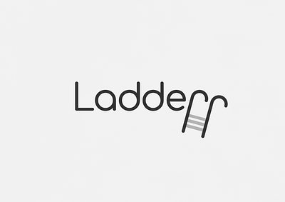 Ladder | Typographical Poster font graphics illustration ladder letter sans serif simple text typography word