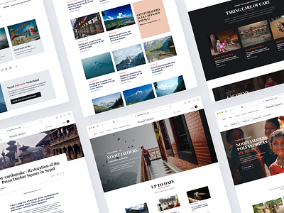 Nepal Connect - Landing Page - Editorial Website branding editorial landingpage magazine uidesign uxdesign webdesign