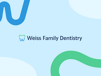 Weiss Family Dentistry Branding before and after brand branding color dds dentist family guide guidelines happy inviting logo palette redesign sizing smile tooth w warm wordmark