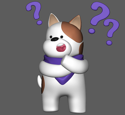 3D Dog 3d 3d character 3d modeling character modeling lighting rendering