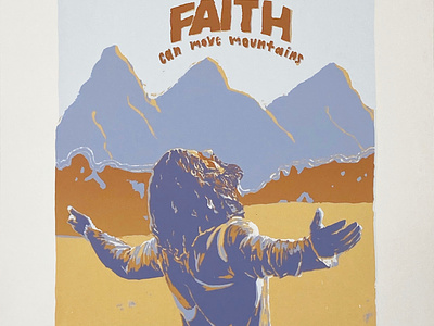 Faith Like Jesus, Screen Print, January 2024 print screen print