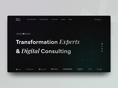 ✱ Digital Experts : : Website Concept design desktop digital consulting outsourcing tech ui webdesign website