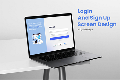 Login And Sign Up Screen Design 2 app design design figma fyp mockup signup trending ui ui mockup