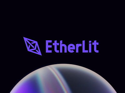 EtherLit Branding [old project] 3d graphic design logo ui