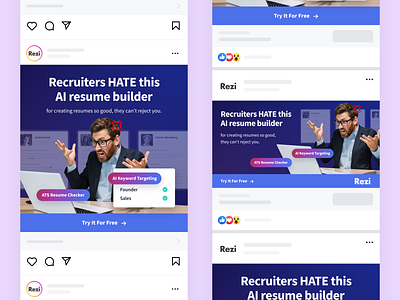 Rezi - Social Media Ads instagram ads