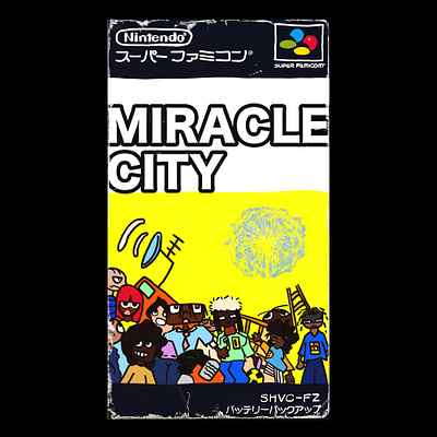 MIRACLE CITY MOCKUP DESIGN game cover. design graphic design illustration poster