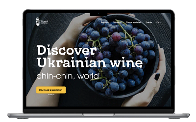 Wines of Ukraine landing page mobile design ui ux web design