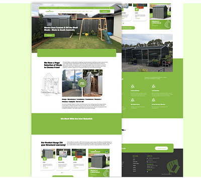 Garden Master branding landing page ui website design