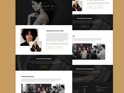 Phillip Gallo Hair branding landing page ui website design website desiu