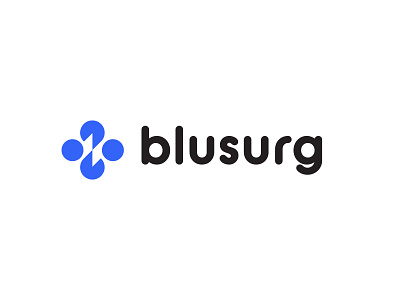 blusurg bold bolt branding design electric electrical electrician geometric logo logodesign modern