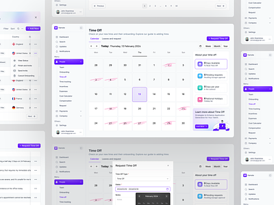 HR Solution & Employment Tools b2b business dashboard design hr hr management human resource interface product design remote saas software time off ui ux webdesign work