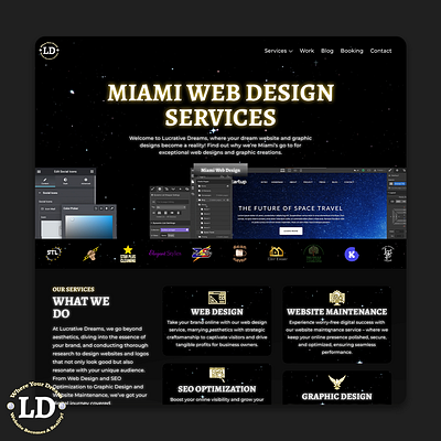 Lucrative Dreams branding design graphic design illustration logo ui ui design web design webdesign website design wordpress wordpress design wordpress website