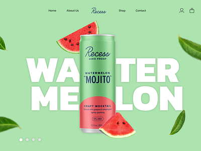 Mojito Hero Section (redesign) branding graphic design ui