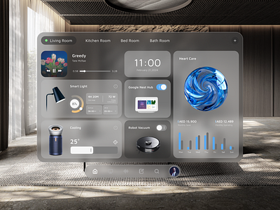 Smart home user interface design ui