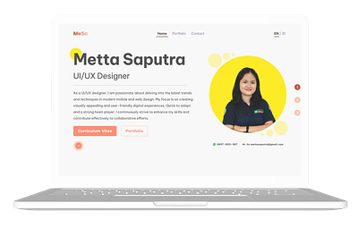 Personal Portfolio figma indonesia personal portfolio ui ux webdesign website