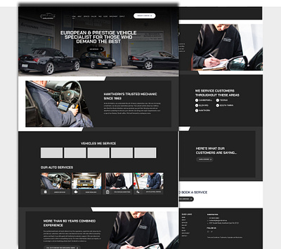 Kurrle Motors branding landing ui web website design