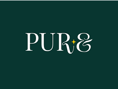 Pure - Fruit Labelling Logo agriculture branding curvy design fruit green illustration logo logotype