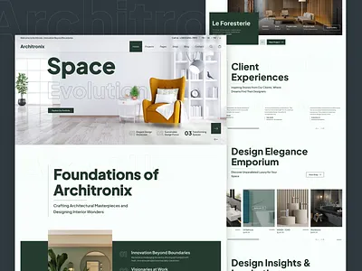 Minimal Architecture Portfolio website apartment architecture building city construction design agency design service exterior design interior design landing page portfolio website real estate residence ui urban architecture urban design ux