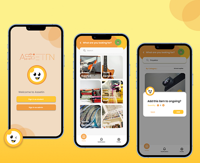 AssetIn - Inventory App mobileapp ui ux