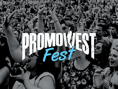 PromoWest Fest art direction brand design branding festival graphic design graphics live music logo design merchandise music music festival signage textures typography visual design