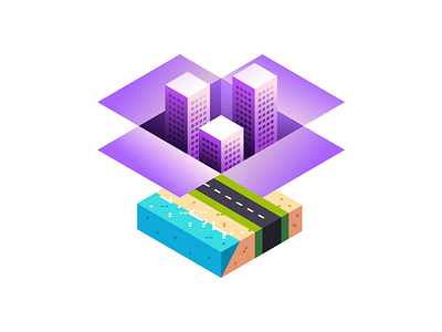 Hotel Beach Isometric apartment beach building city design flat gradient holiday hotel illustration isometric town vector