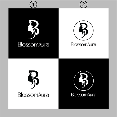 BlossomAura Logo Design.. adobeilllustrator adobeindesign adobephotoshop beautybrandidentity blossomaurabeauty businesscarddesign elegantdesign flyerdesign graphic design logo logocreation socialmediapostdesign