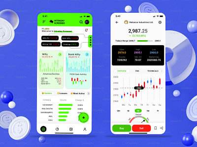 Trading App animation branding graphic design ui userinterface