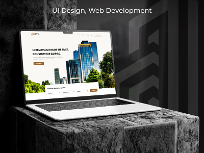 Aditya Properties Website UI architecture branding clean design home website house luxury mobile modern properties website realestate ui ui design ux website
