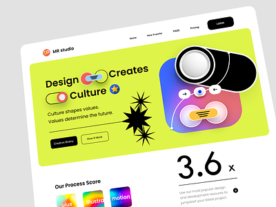 Studio Website Design design interface product service startup ui ux web website