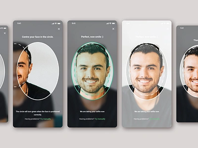 Veriff - Automated Selfie Capture app automation product design ui ux