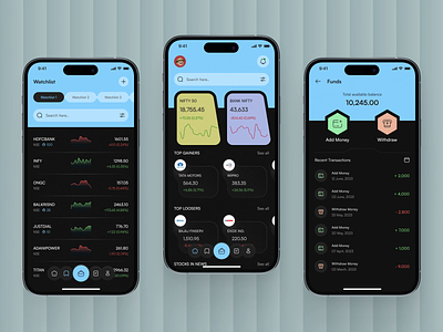 Stockup - Stock Market App android app design app design clean ui finance app fintech investment app ios app mobile app mobile app design money management portfolio app stock market stock market app stock market mobile app trading app ui ui design uiux user interface ux