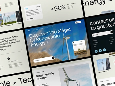 Energix - Renewable Energy Website analytic branding clean design energy homepage landing page mnimalist renewable energy saas ui uidesign user experience userinterface ux web design website