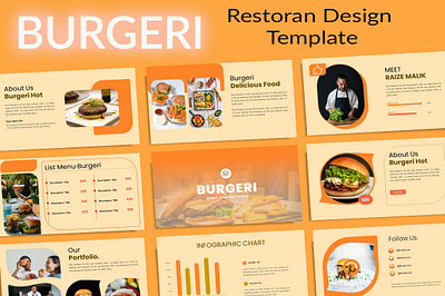 Burgeri branding designer google slide keynote powerpoint ppt pptx template