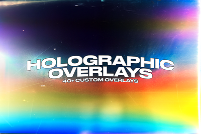 40+ HOLOGRAPHIC OVERLAYS design design tools dirty editing assets film overlay grunge holographic holographic overlays overlays