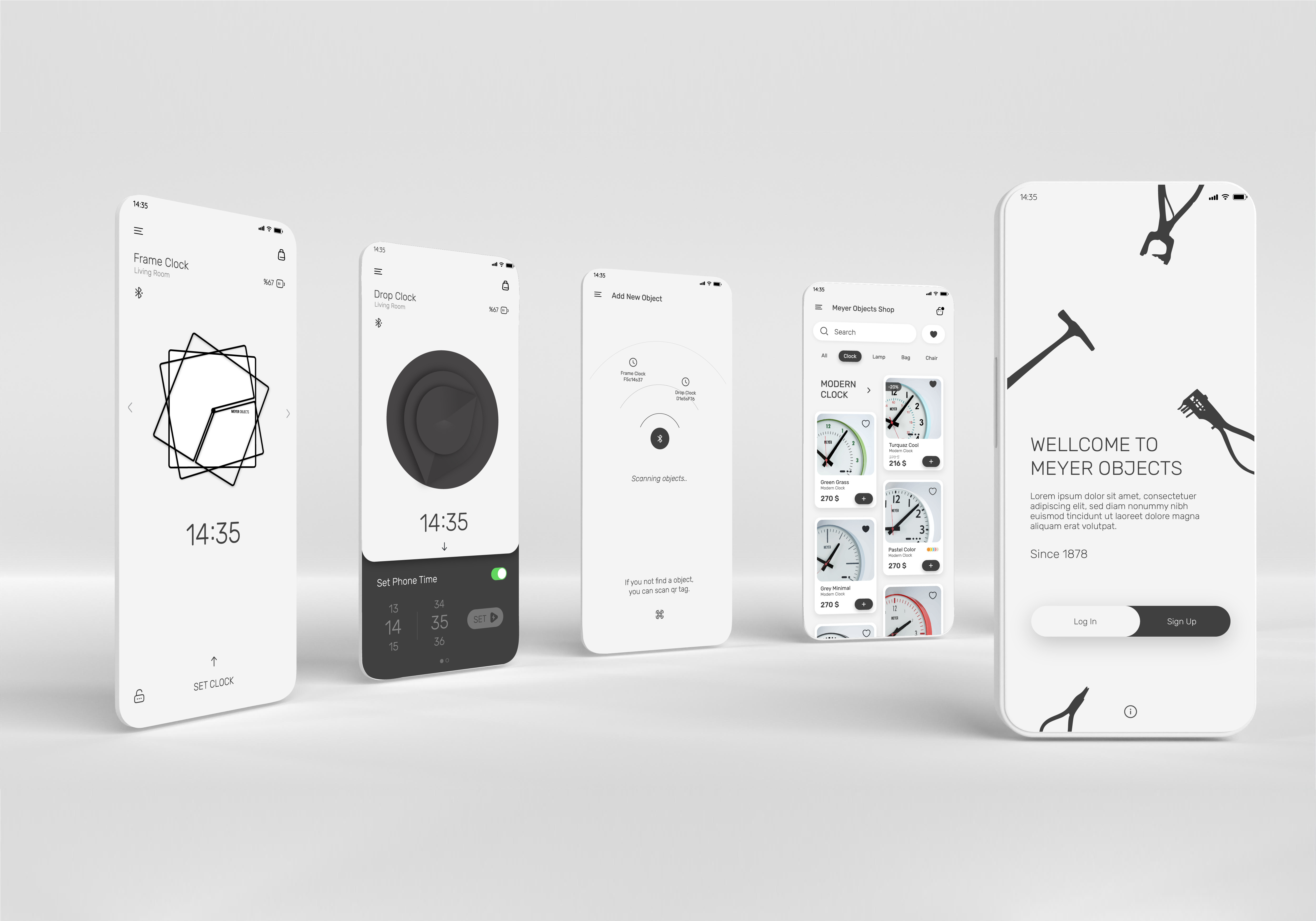 Clock Setting App - Ux & Ui Design app app design design figma figma mobile app minimal minimal design minimal design app mobile mobile app set clock set clock app ui ui ux ui design ui ux design uiux ux ux design xd