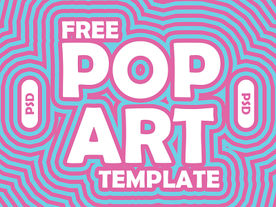 Free Pop Art Template (PSD) abstract art design digital download free freebie graphic design pack pop poster psd realistic template