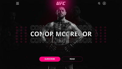 UFC MENU WEBSITE DESIGN app branding design graphic design illustration logo typography ui ux vector