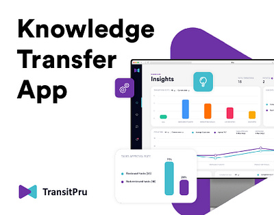 TransitPru - Knowledge Transfer App adobe xd b2b brand identity branding figma graphic design landing page logo design prototype saas ui ux web app
