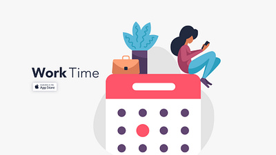 Worktime - Shifts Tracking App adobe xd android figma graphic design illustration ios mobile app product design prototype ui ux