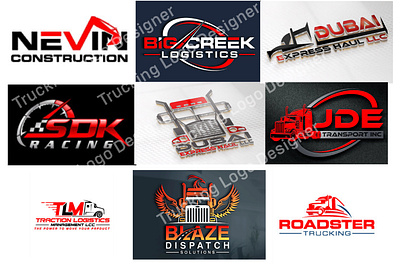 Trucking Logo. Trucking Company Logo Design. Premium Logo Vector 3d animation graphic design logo modern logo motion graphics ui