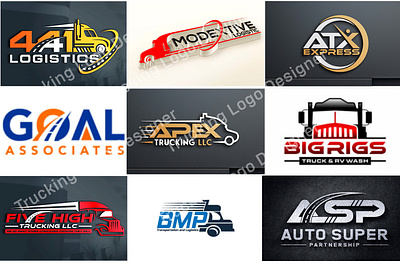 Trucking Logo. Trucking Company Logo Design. Premium Logo Vector 3d animation graphic design logo modern logo motion graphics ui