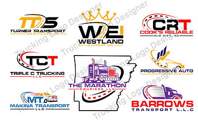 Trucking Logo. Trucking Company Logo Design. Premium Logo Vector 3d animation graphic design logo modern logo motion graphics ui