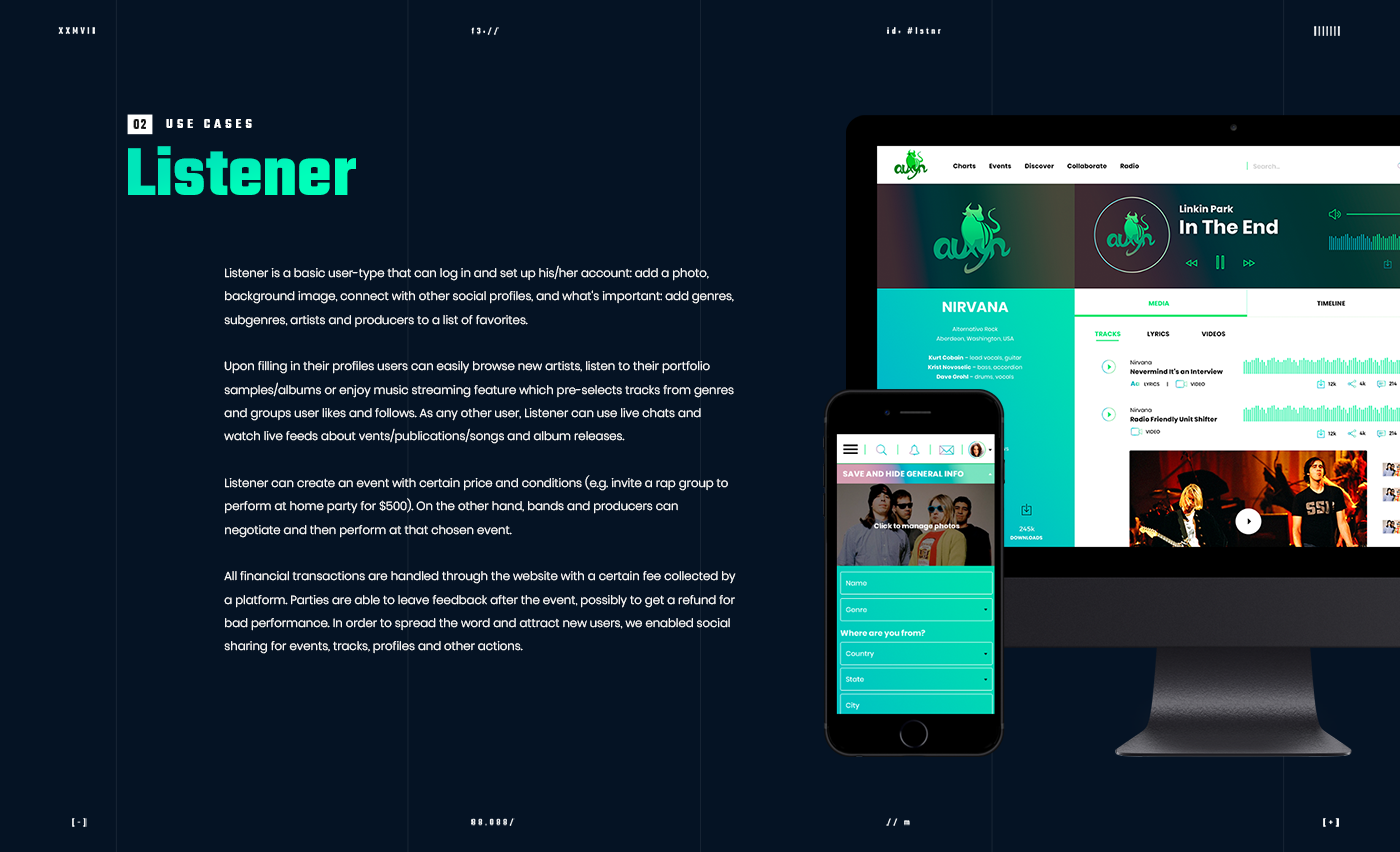 Auxyn Social Network and Marketplace for Musicians by Altamira Team