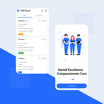 Temp Staff Application app app desing application clinic design ui ux website