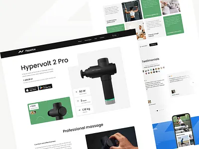 Product Landing Page clean design figma fitness health homepage innovation landing page massage medicines minimal product product page self care technology ui uiux ux web design website