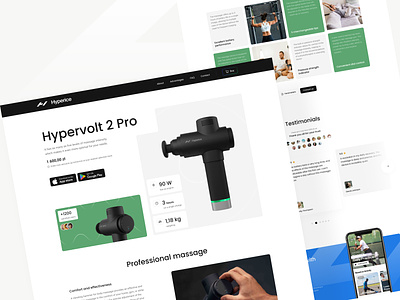 Product Landing Page clean design figma fitness health homepage innovation landing page massage medicines minimal product product page self care technology ui uiux ux web design website