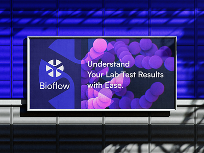 Future of Health ad billboard biology biomarker branding design digital future graphic health healthcare lab logo medical result test ui uiux ux
