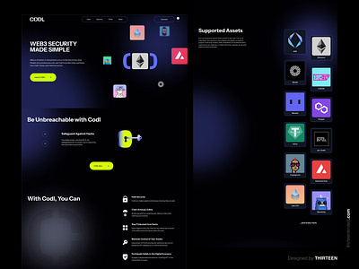 Codl - Next Generation Crypto Startup Website crypto website ui design web design